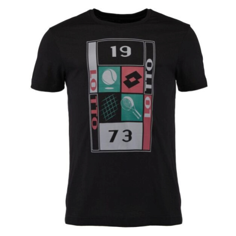 Lotto TEE SUPRA VII Pánske tričko, čierna, veľkosť