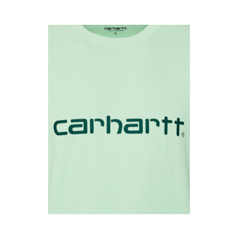 Carhartt WIP Tričko Script I031047 Zelená Regular Fit