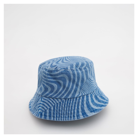 Reserved - Vzorovaný denimový klobúk - Modrá