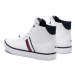 Tommy Hilfiger Sneakersy Th Hi Vulc Stripes Mesh FM0FM04948 Biela