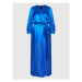 Pinko Večerné šaty Papaya 1N13J3 Z345 Modrá Regular Fit