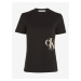 Tričká s krátkym rukávom pre ženy Calvin Klein Jeans - čierna