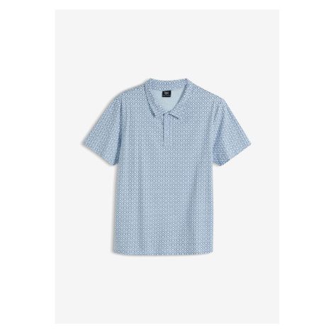Polo tričko, krátky rukáv z bio bavlny, s minimalistickou potlačou bonprix