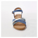 Remienkové sandále na kline, modré