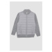 DEFACTO Boy Half Turtleneck Zipper Closure Pocket Plain Basic Knitwear Jacket Cardigan