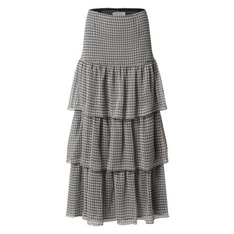 Béžové plisované a volánové sukne