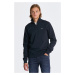 MIKINA GANT SHIELD HALF ZIP EVENING BLUE