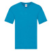 Blue Men's T-shirt Original V-neck Fruit of the Loom