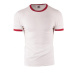 Bielo-červené pánske tričko s krátkym rukávom