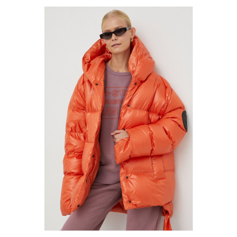 Páperová bunda MMC STUDIO Jesso dámska, oranžová farba, zimná, oversize