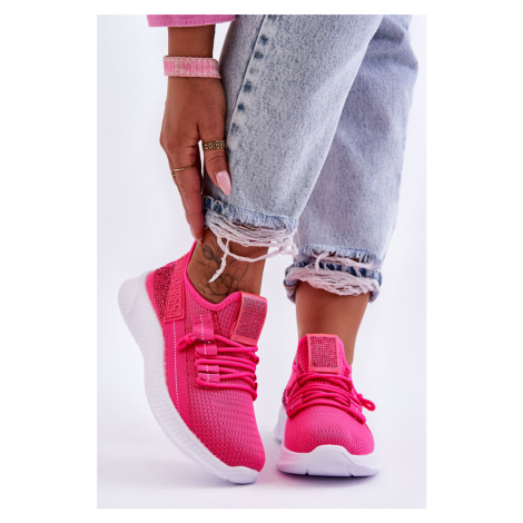Women's Sports Shoes with Velcro Neon Pink Hold Me!