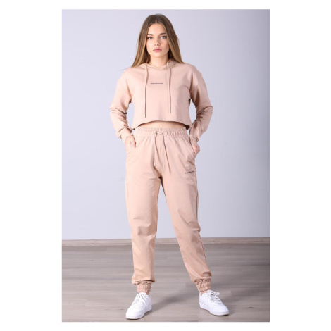 Madmext Mad Girls Camel Hooded Women's Tracksuit Set