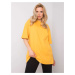 RUE PARIS Dark yellow cotton T-shirt