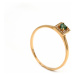 Zlatý dámsky prsteň SAMANTA green