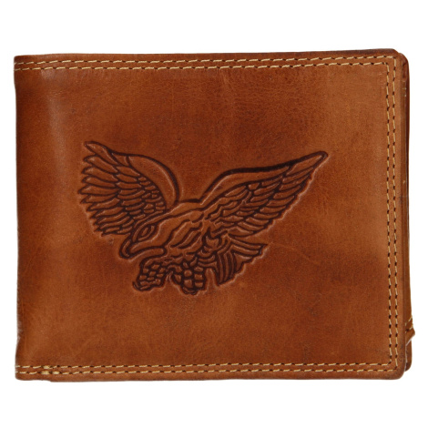 Pánska kožená peňaženka SendiDesign Eagle - koňak Sendi Design