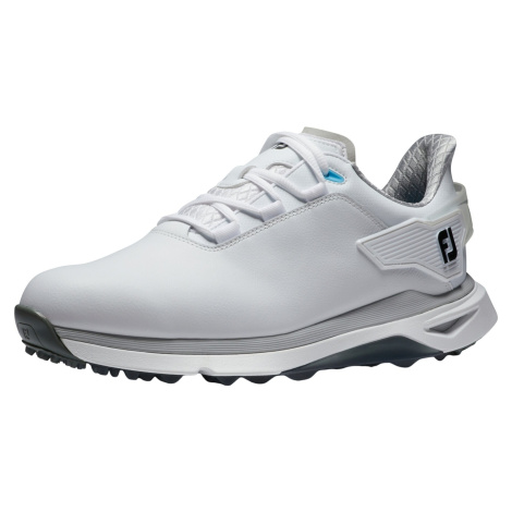 Footjoy PRO SLX White/White/Grey Pánske golfové topánky