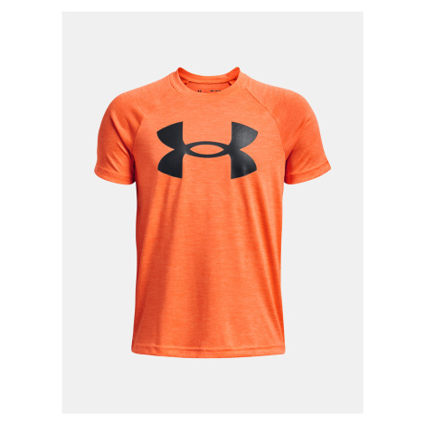 Oranžové chlapčenské športové tričko Under Armour UA Tech Twist SS