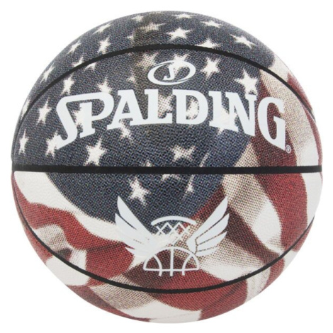 Spalding TREND STARS STRIPES Basketbalová lopta, biela, veľkosť