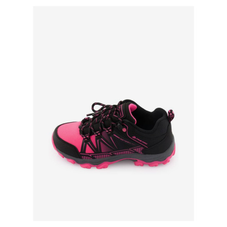 Čierno-ružové dievčenskú outdoorové topánky ALPINE PRO Faro