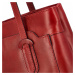 Dámska kožená kabelka Delami Tyra - červená