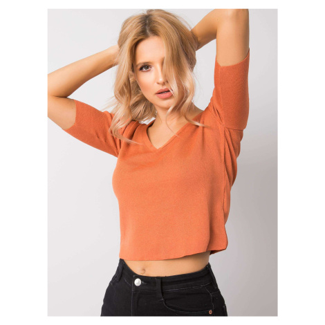 Blouse-234-BZ-BS142.11-dark orange Rue Paris