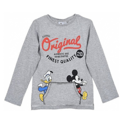 Mickey mouse sivé tričko s dlhým rukávom