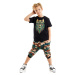 mshb&g Geometric Oversized T-shirt Capri Shorts Set