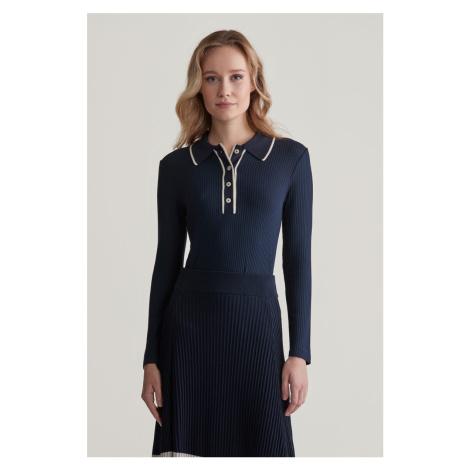 Modrá dámske tričká, tielka a blúzky