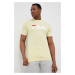 Bavlnené tričko Fila Bellano žltá farba, s potlačou, FAU0067