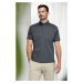 Henbury Pánske polo tričko H465 Charcoal