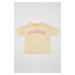 DEFACTO Baby Girl Crew Neck Printed Short Sleeve T-Shirt