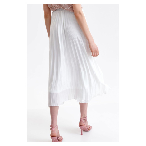 Biela dlhá plisovaná sukňa SSD1727 Top Secret