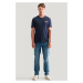 TRIČKO GANT REG ARCHIVE SHIELD EMB SS T-SHIRT EVENING BLUE