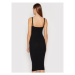 Remain Úpletové šaty Gunilla Knit RM892 Čierna Slim Fit