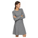 Vero Moda Dámske šaty VMNANCY 10206027 Medium Grey Melange L