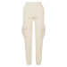 Women's Cargo Sweat High-Waisted Trousers whitesand