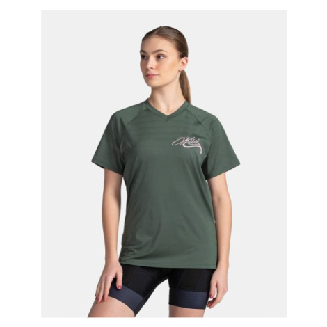 Women's technical MTB T-shirt KILPI REMIDO-W Dark green