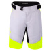 Men's cycling shorts Force Storm with removable chamois - grey-yellow
