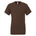 Canvas Unisex tričko CV3413 Brown Triblend -Heather