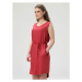 Loap NECLA Dámske šaty, červená, veľkosť