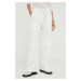 Bavlnené nohavice Day Birger et Mikkelsen biela farba, široké, vysoký pás