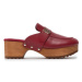 Tommy Hilfiger Šľapky Th Hardware Mid Hell Clog FW0FW06602 Bordová