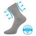 Boma Viktor Pánske ponožky s extra voľným lemom - 3 páry BM000000624700100173 svetlo šedá