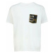 Men's T-shirt CCM CAMO POCKET S/S TEE White Senior S