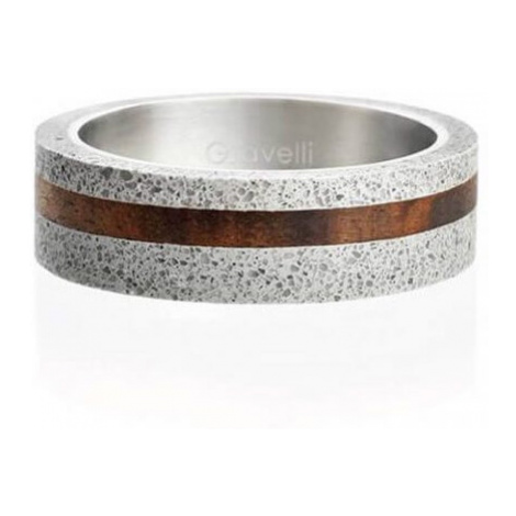 Gravelli Betónový prsteň šedý Simple Wood GJRUWOG001 63 mm