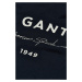 TRIČKO GANT LOGO SCRIPT PRINTED SS T-SHIRT BLACK