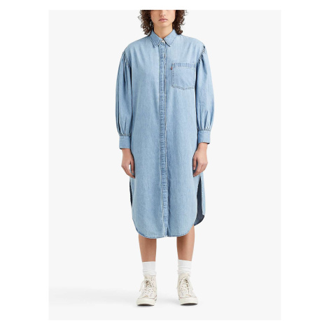 Levi&#39;s Light Blue Levi&#39;s® Osteria Du Denim Shirt Midi Dress - Women&#39;s Levi´s