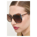Slnečné okuliare Burberry CAROLL dámske, hnedá farba, 0BE4323