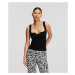 Top Karl Lagerfeld Fashion Tank Black