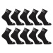 10PACK Styx ankle socks black